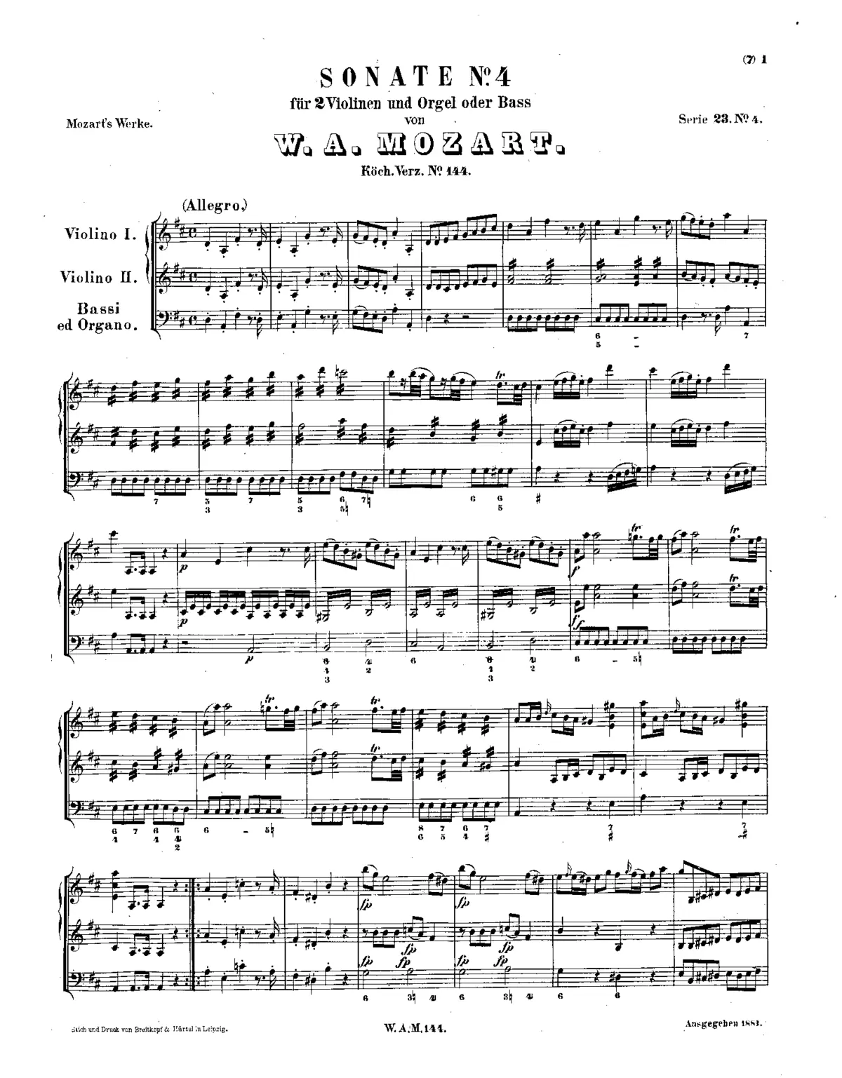 Church Sonata No.4 - Page 1