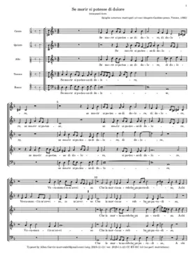 Se morir si potesse di dolore