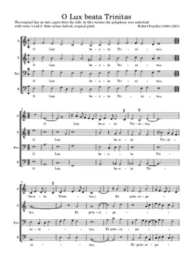 O lux, beata Trinitas