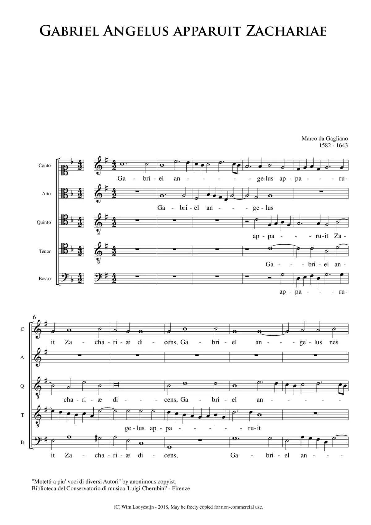 Gabriel Angelus apparuit Zachariae - Page 1