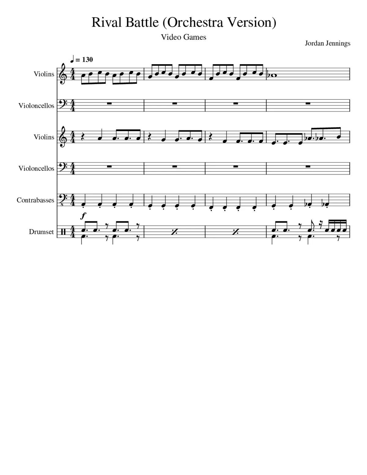 Rival Battle Orchestra Version - Page 1