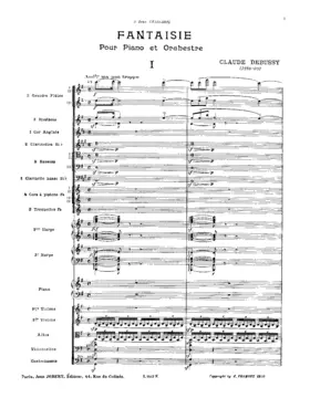 Fantaisie for Piano and Orchestra