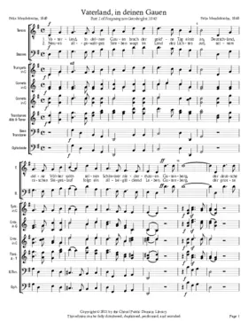 Vaterland, in deinen Gauen