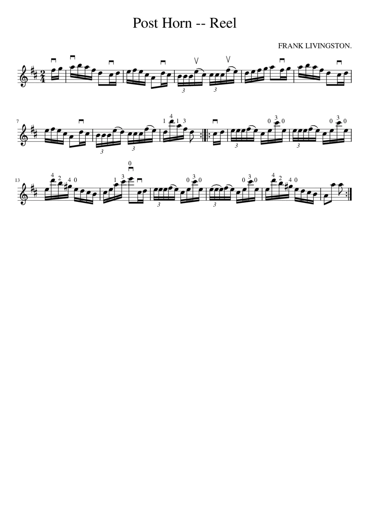 Post Horn -- Reel - Page 1