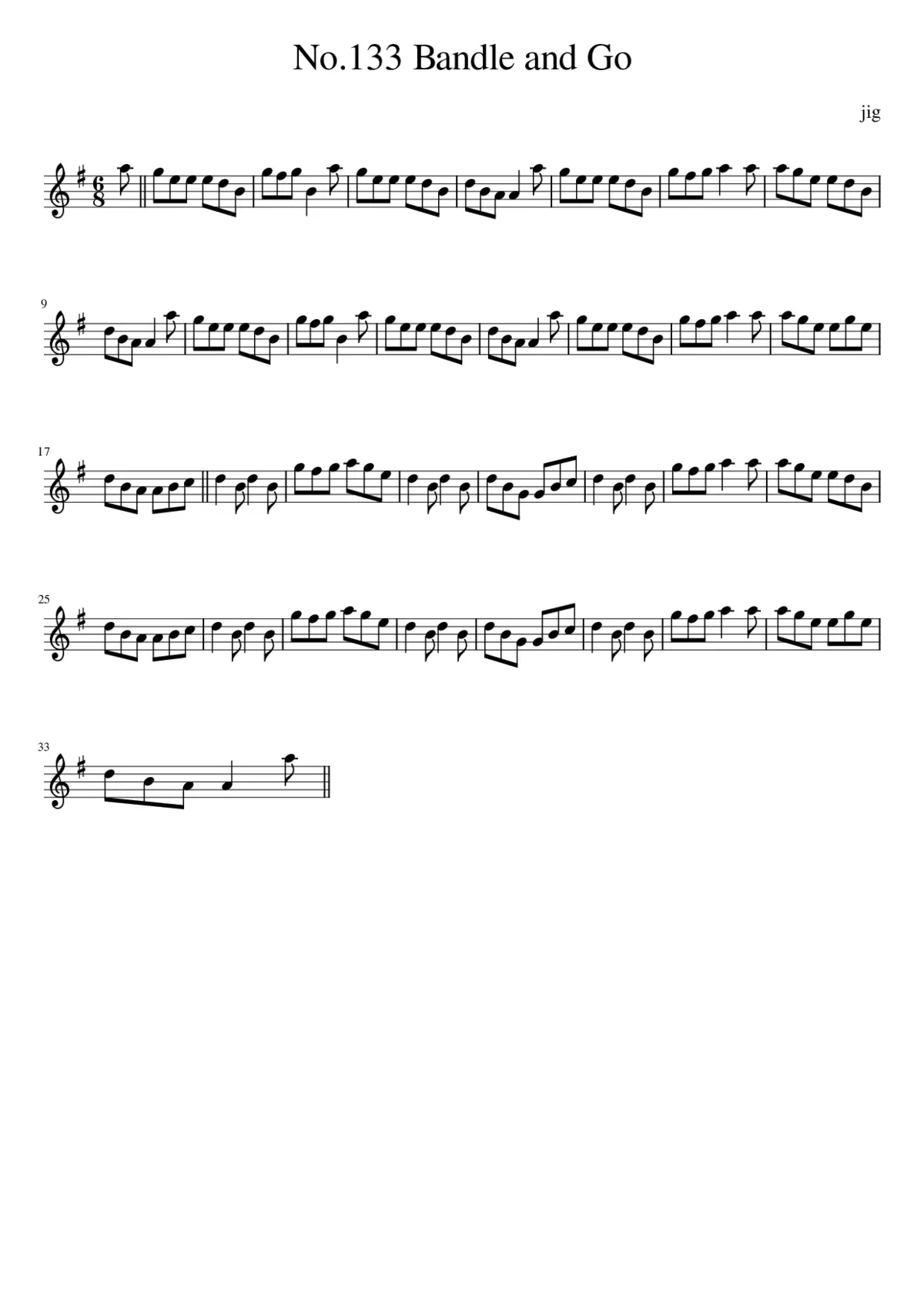 No.133 Bandle and Go - Page 1