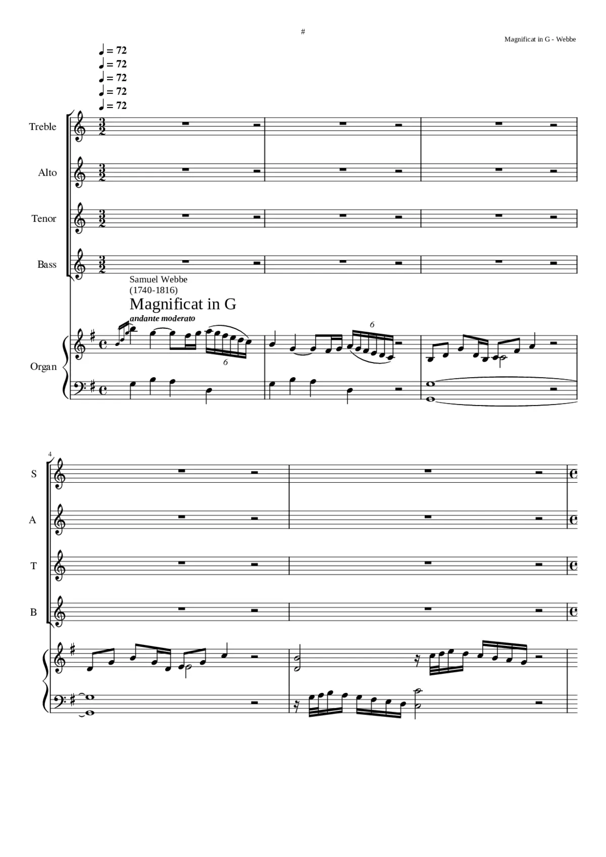 Magnificat in G - Page 1