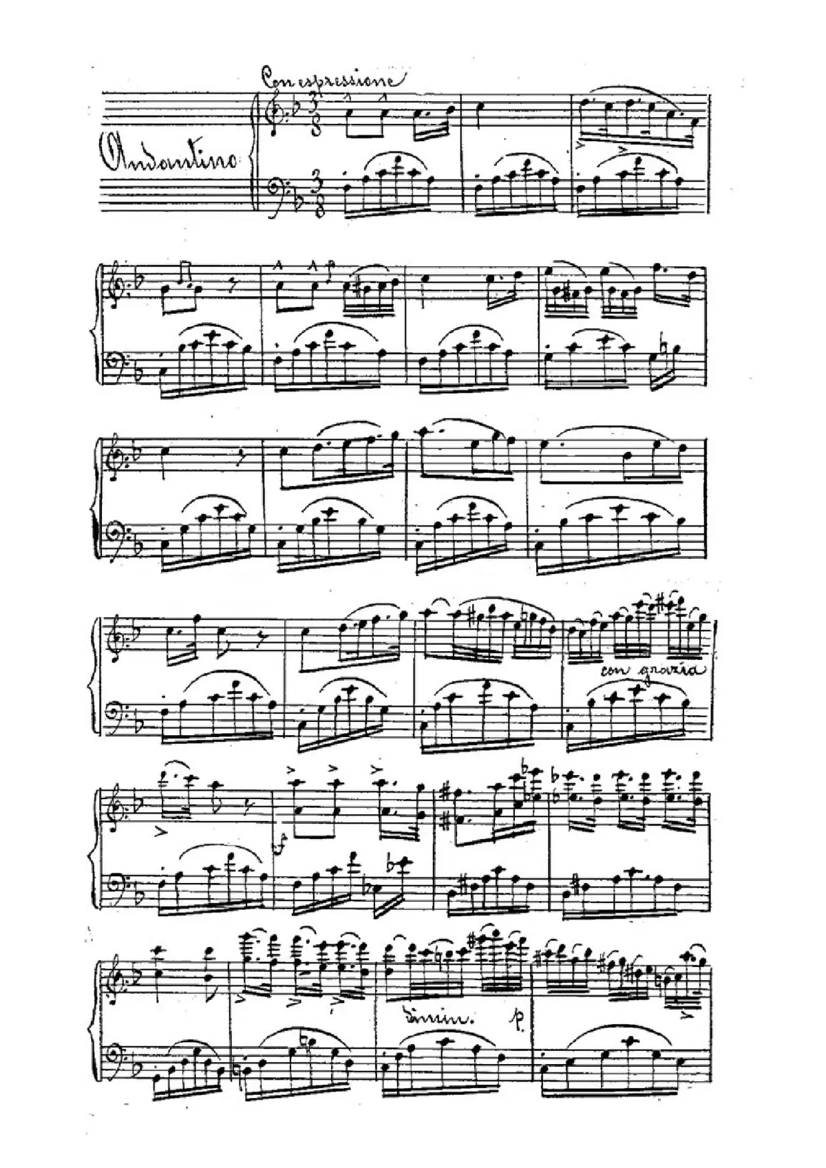 Romanza per pianoforte - Page 1