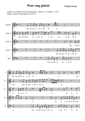 Pour ung plaisir a 5