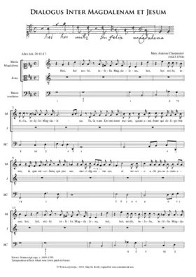 Dialogus inter Magdalenam et Jesum