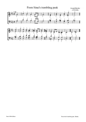 From Sinai's trembling peak