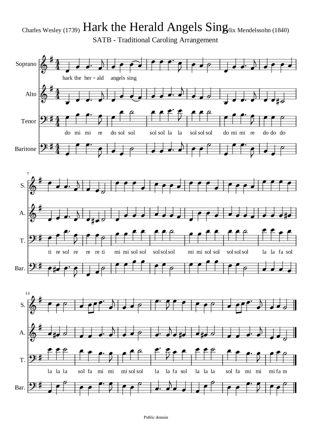 Hark the Herald Angels Sing - Page 1