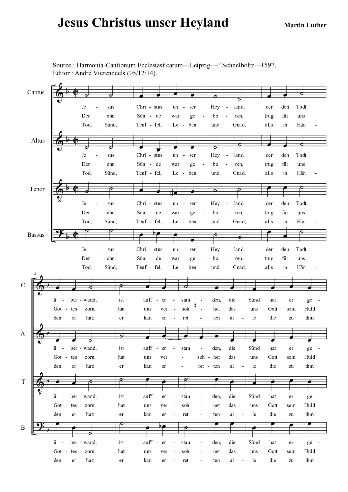 Jesus Christus unser Heiland - Page 1
