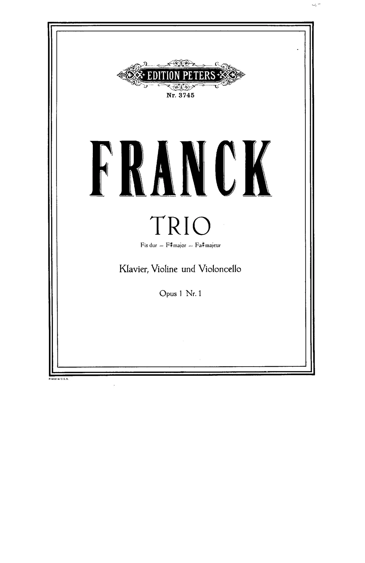 Piano Trio - Page 1