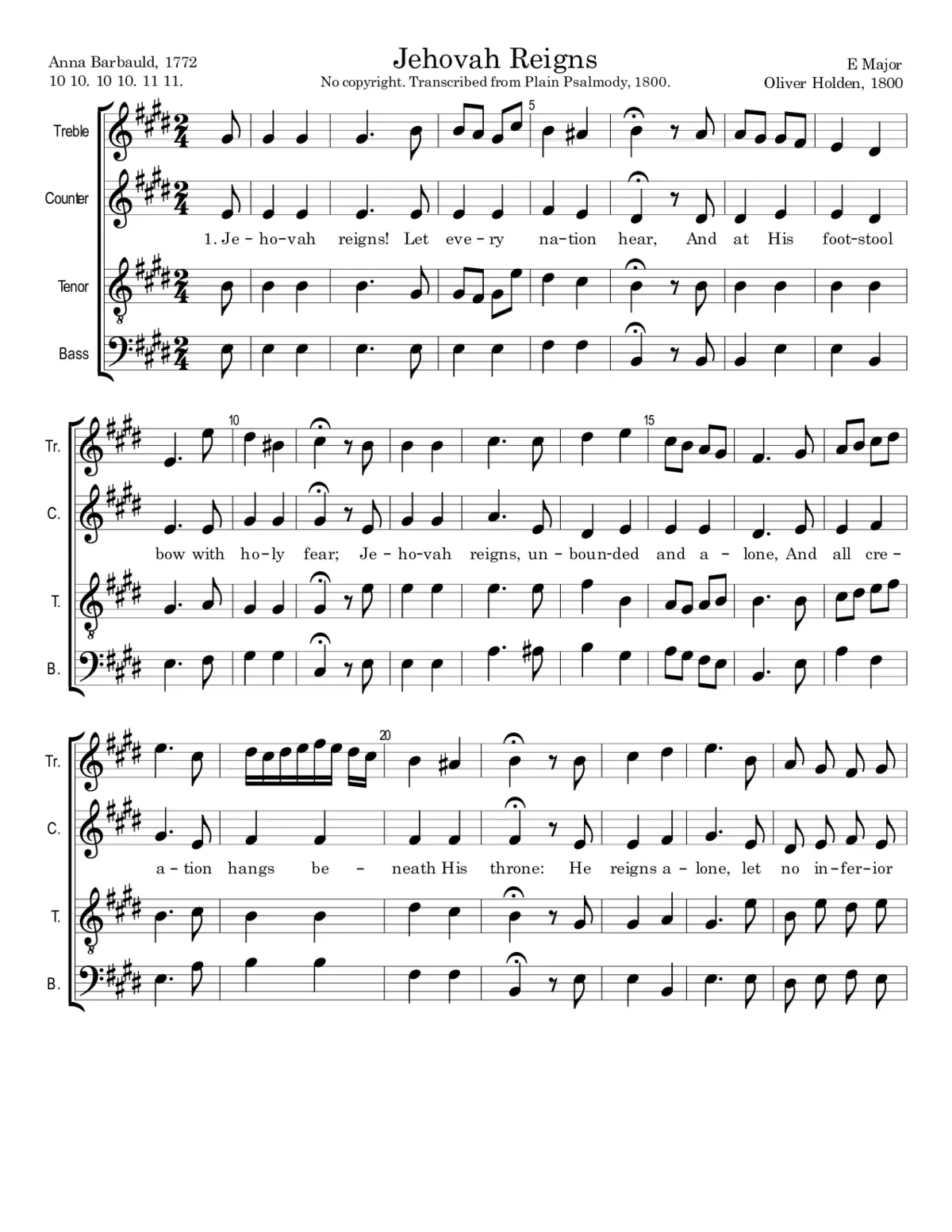 Jehovah Reigns - Page 1