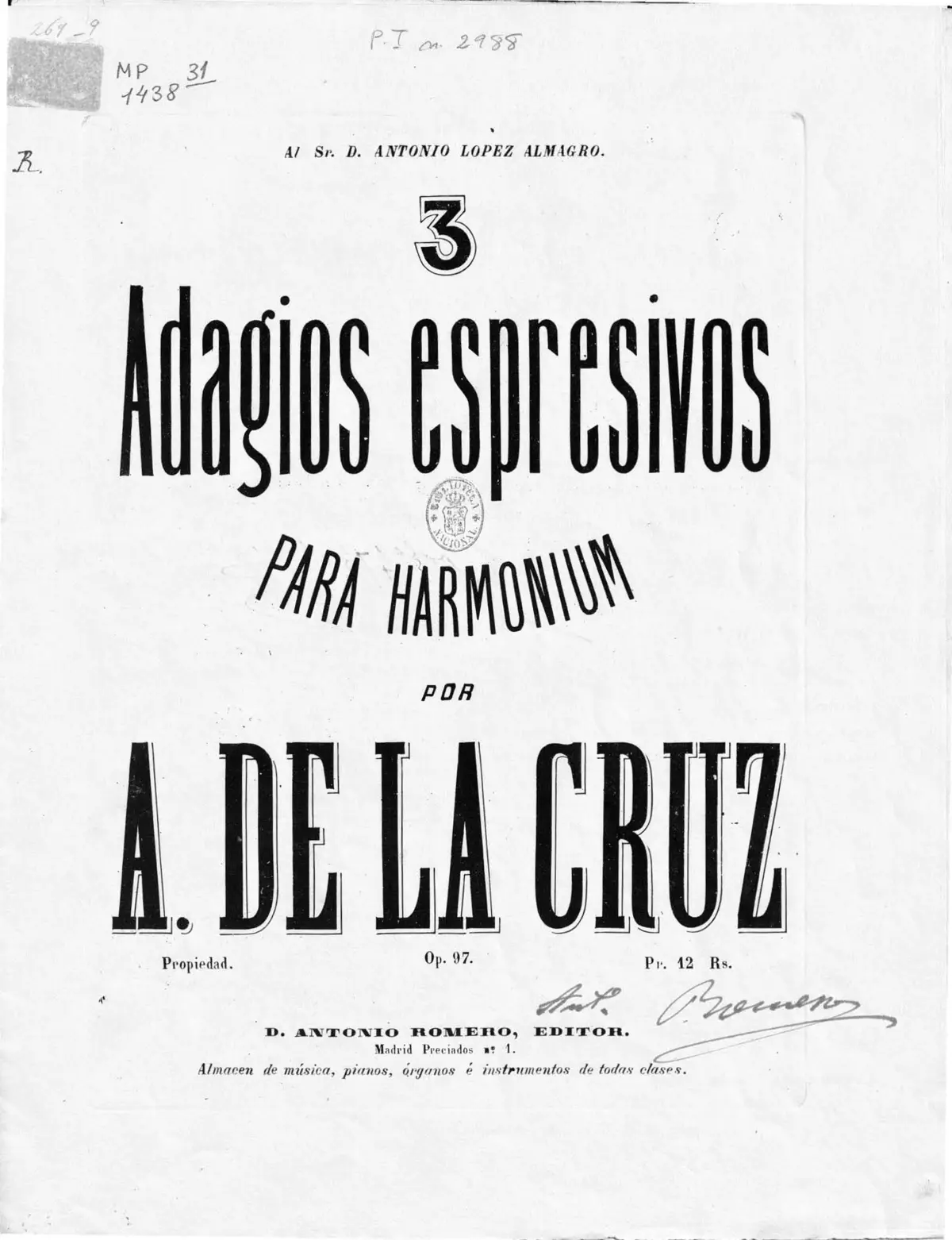 3 Adagios espresivos - Page 1