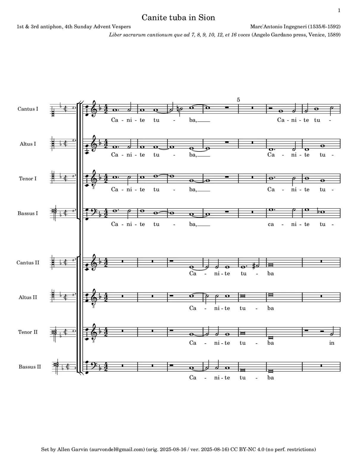 Canite tuba - Page 1