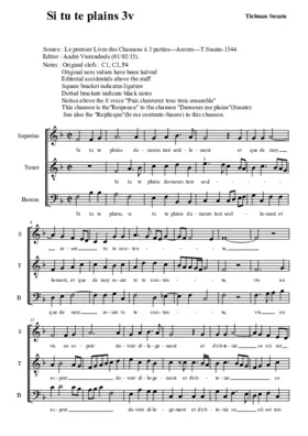 Si tu te plains (3v.)