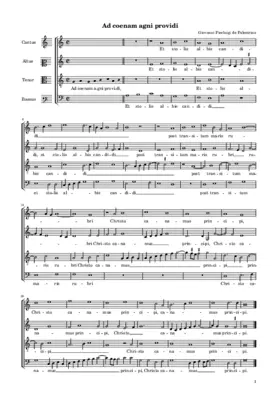 Ad coenam agni providi