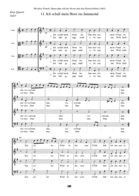 Ich schall mein Horn ins Jammertal