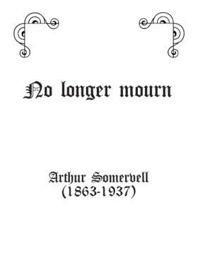 No longer mourn