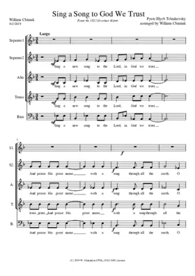 Sing a new song to the Lord