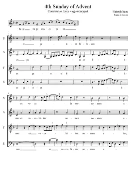 Ecce virgo concipiet