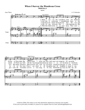 When I survey the wondrous cross