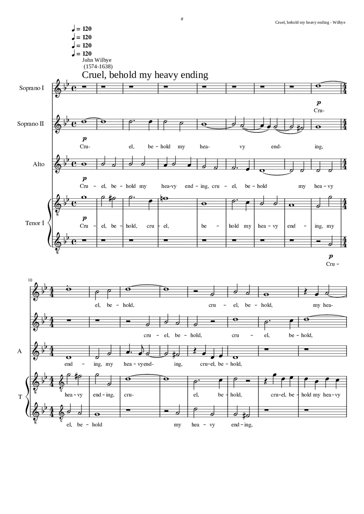 Cruel behold my heavy ending - Page 1