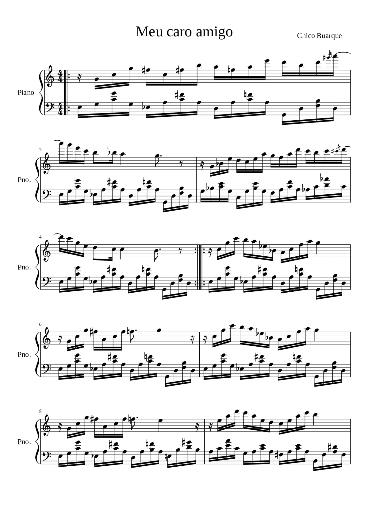 Meu Caro Amigo - Page 1