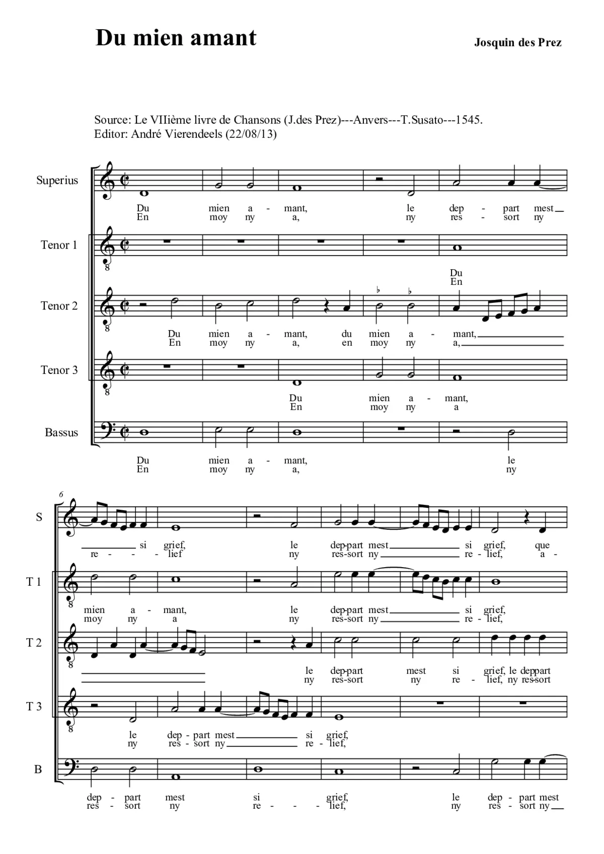 Du mien amant - Page 1