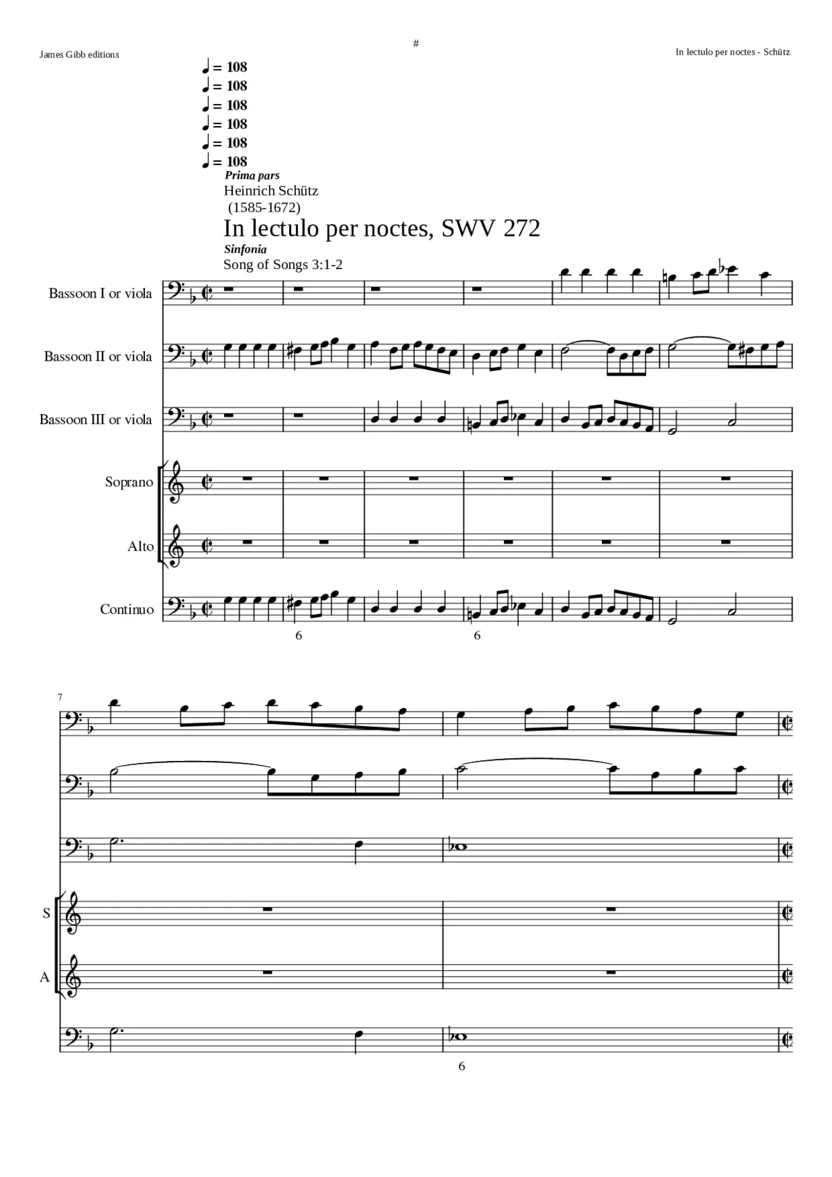 In lectulo per noctes SWV 272 - Page 1