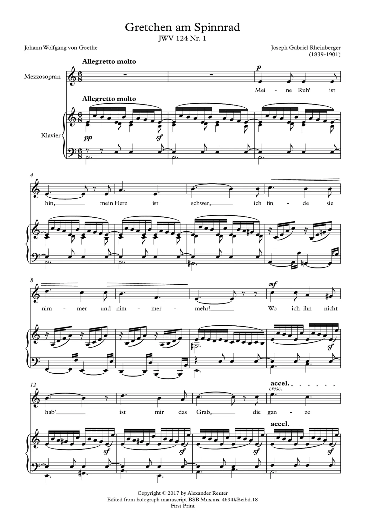 2 Lieder aus Goethes 'Faust' - Page 1