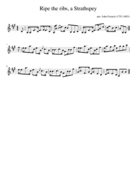 Ripe the ribs a Strathspey