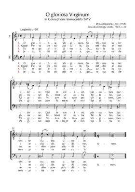 O gloriosa Virginum, op. 66/26