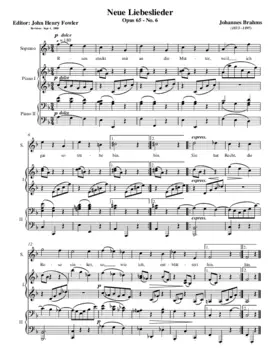 Rosen steckt mir an die Mutter, Op. 65, No. 6