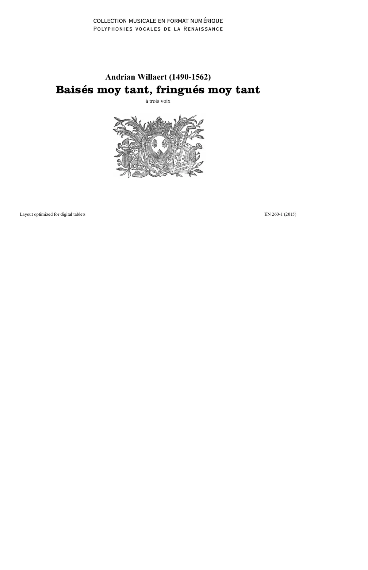 13 Chansons a troys - Page 1