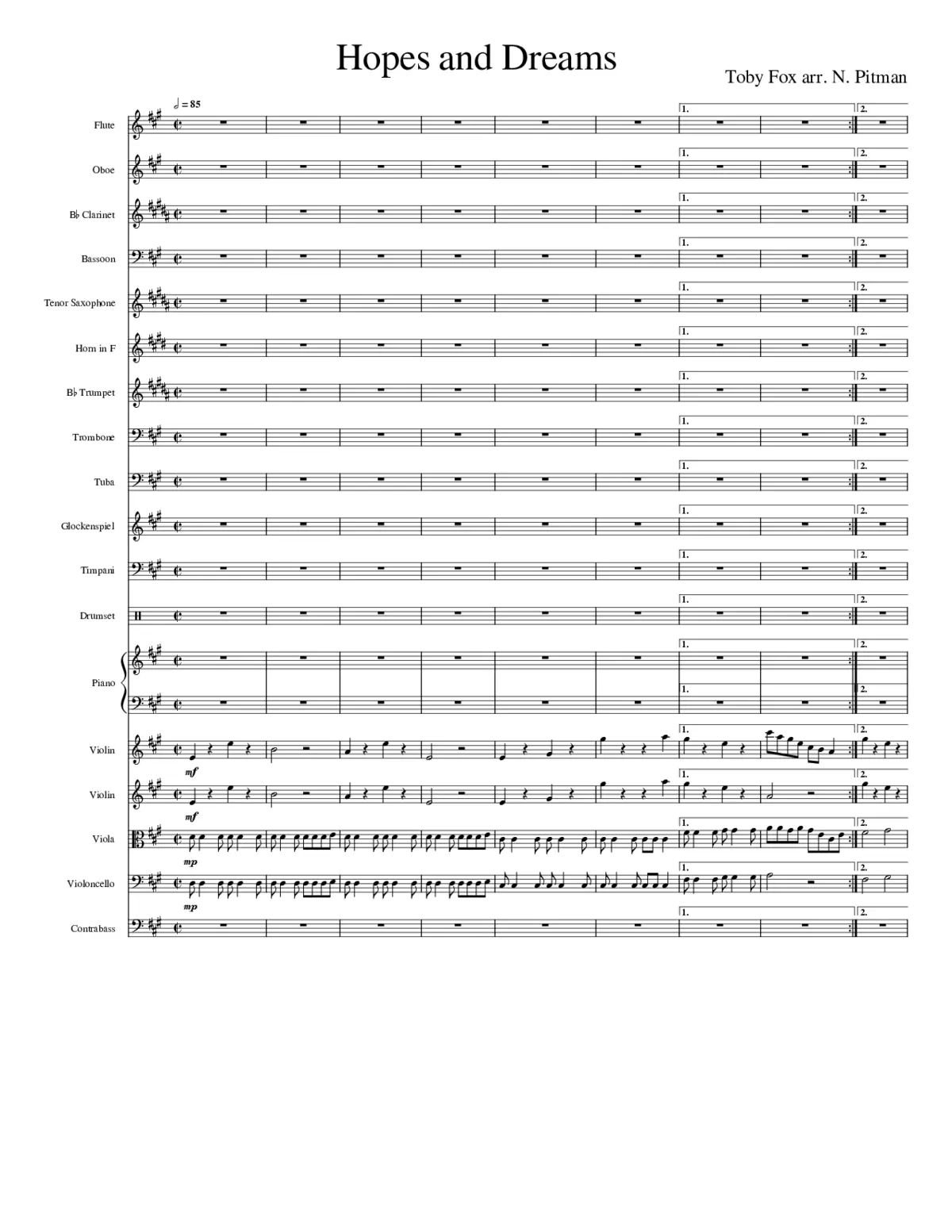 Hopes and Dreams - Page 1