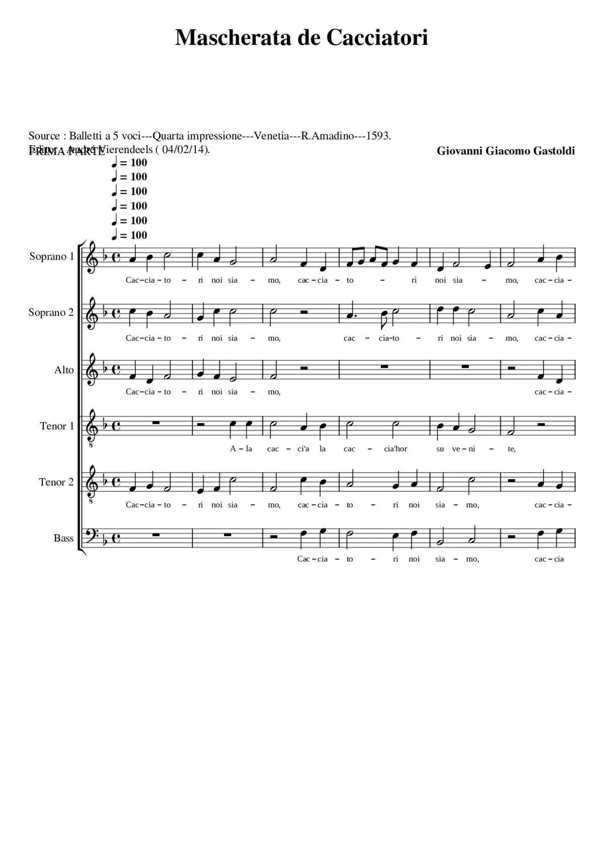 Mascherata de cacciatori - Page 1