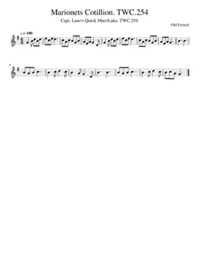 Marionets Cotillion. TWC.254
