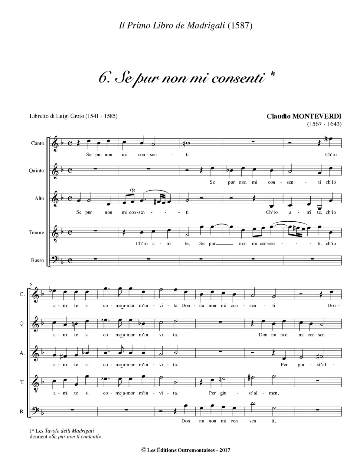 Se pur non mi consenti - Page 1