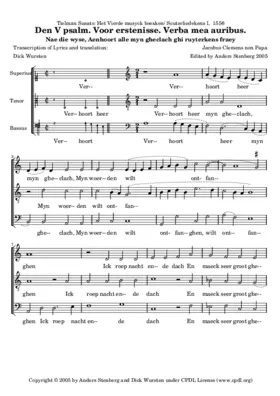 Verhoort heer myn gheclach