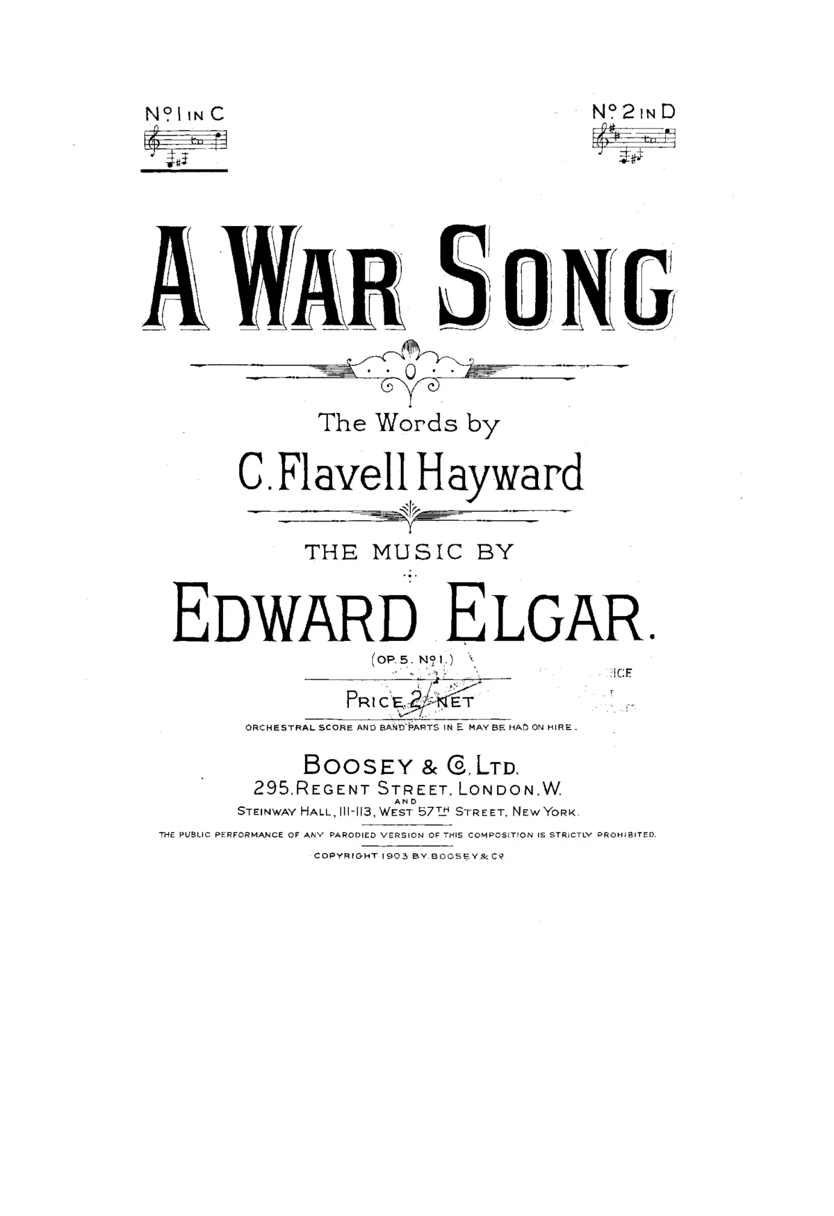 A War Song - Page 1