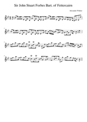 Sir John Stuart Forbes Bart. of Fettercairn