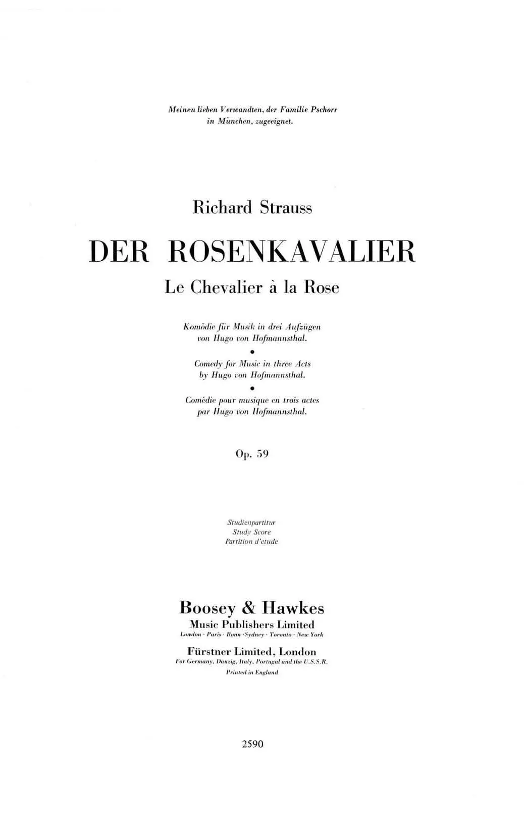 Der Rosenkavalier - Page 1