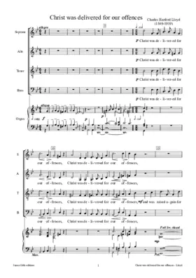 Christ was delivered for our offences