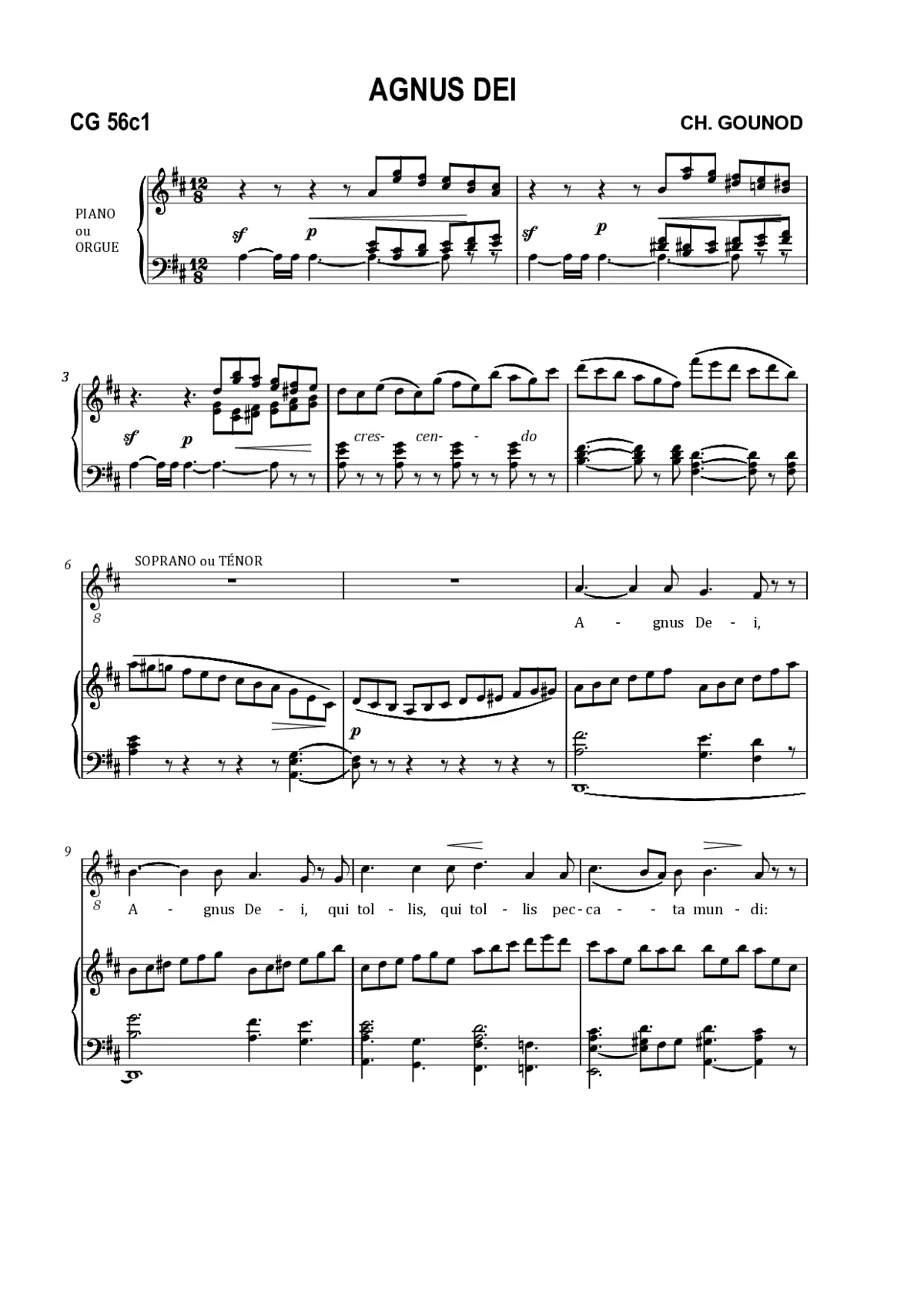 Agnus Dei, CG 56c1 - Page 1