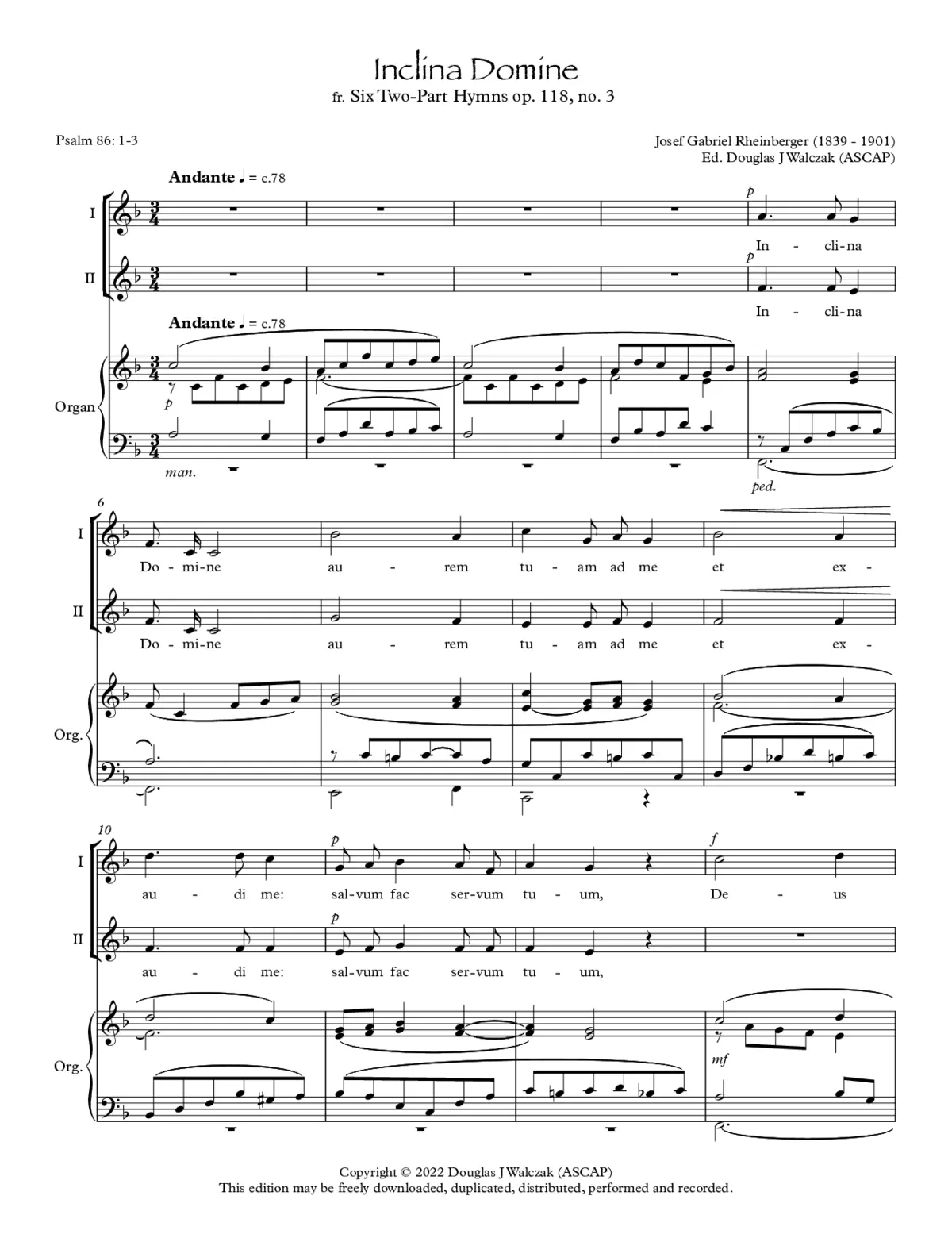 Inclina Domine - Page 1