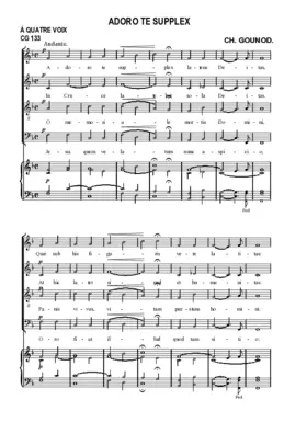 Adoro te supplex, CG 133