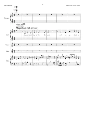 Sixth Evening Service in D