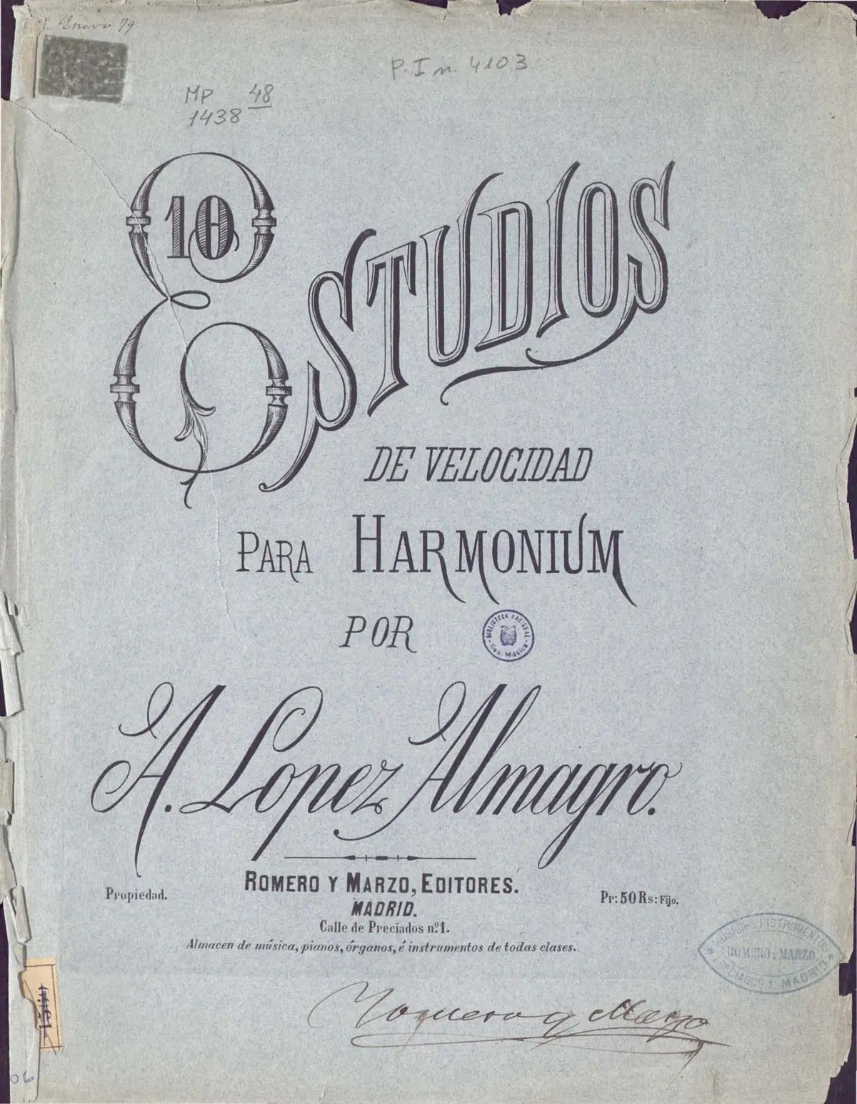10 Estudios de velocidad para harmonium - Page 1
